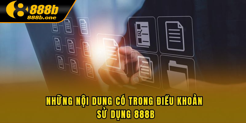 Các nội dung quan trọng trong điều khoản sử dụng 888B